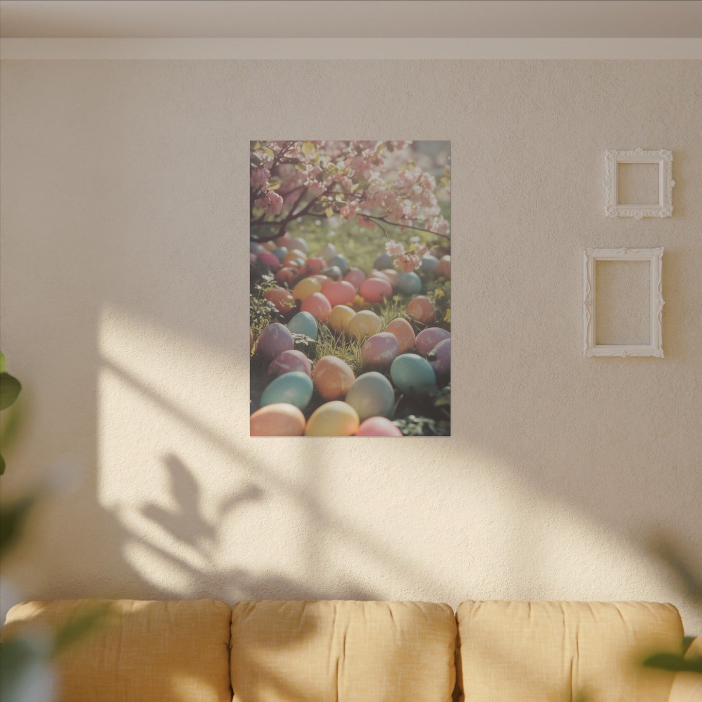Easter Eggs Print Canvas