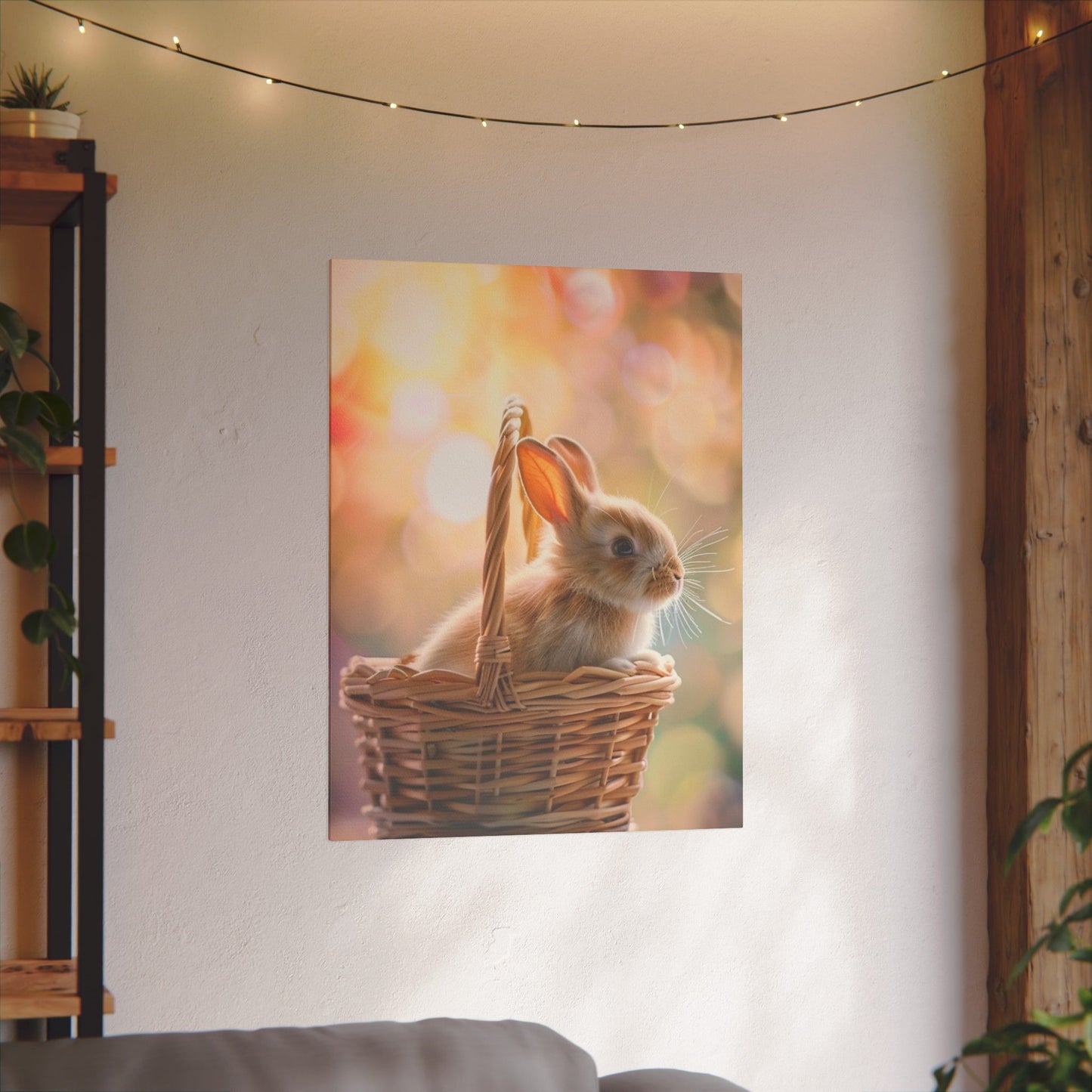 Adorable Bunny Print Canvas - Perfect for Easter Décor