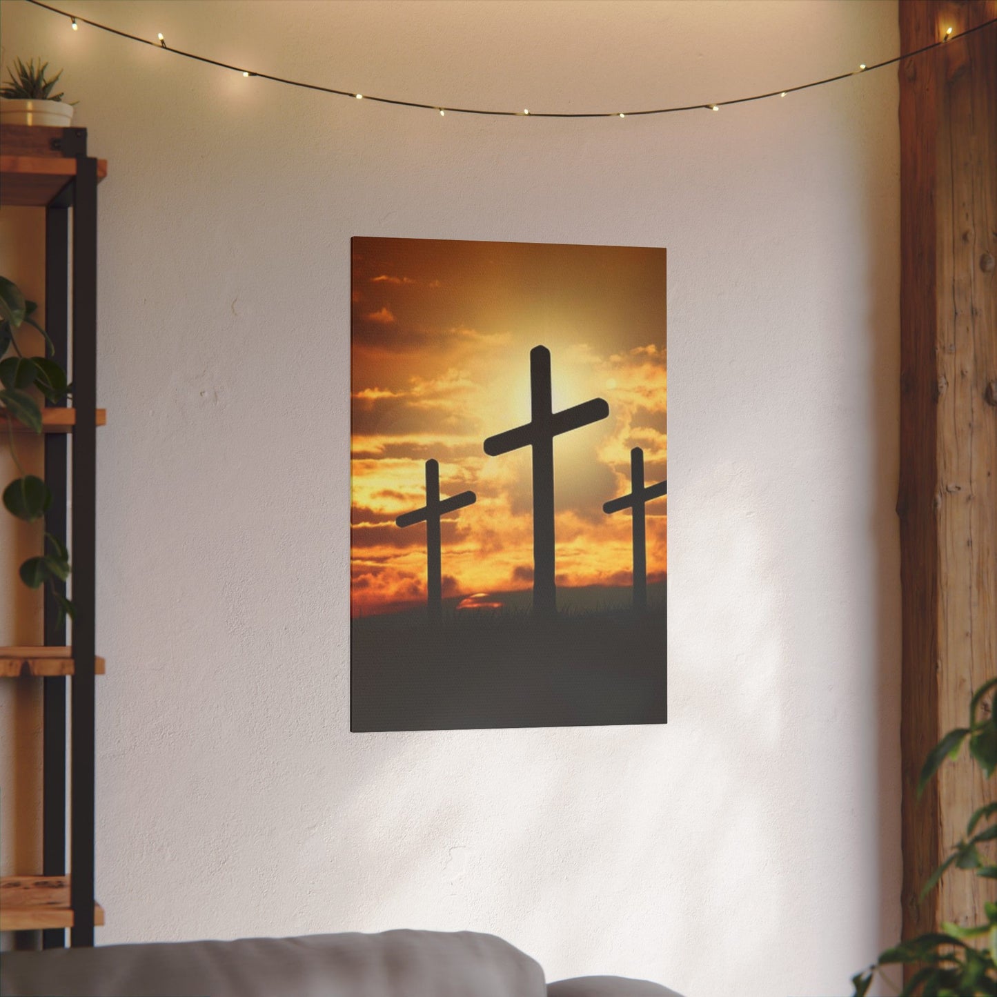 Cross Silhouette Art Print for Faith and Reflection