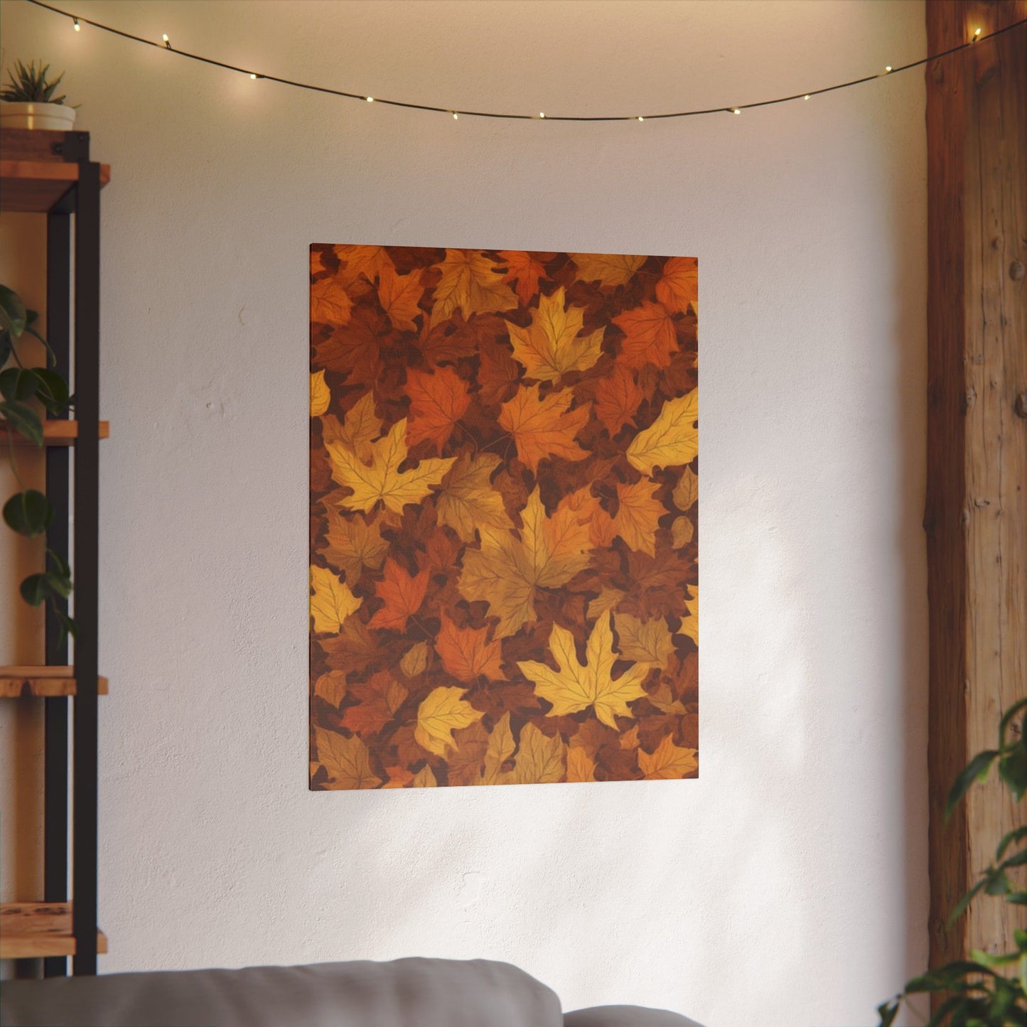 Autumn Leaves Print Canvas - Cozy Fall Decor for Home