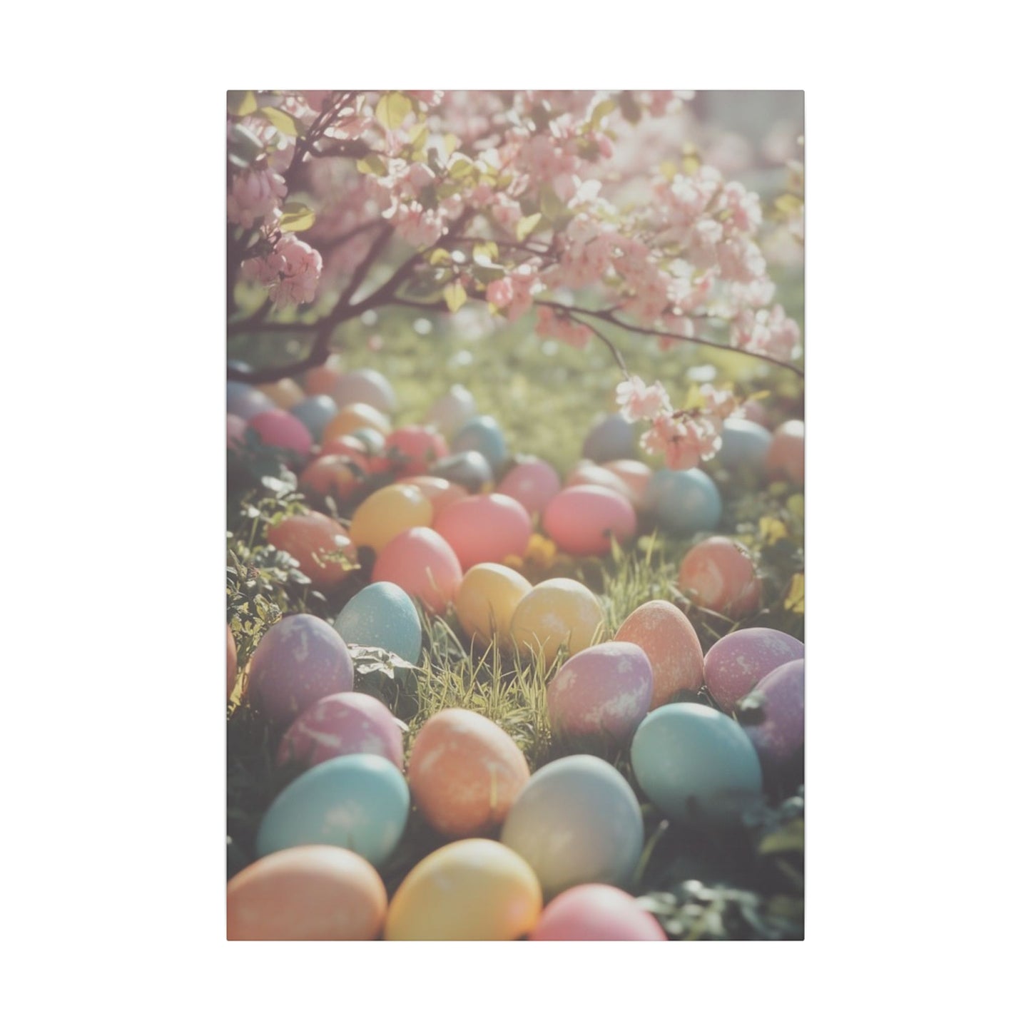Easter Eggs Print Canvas