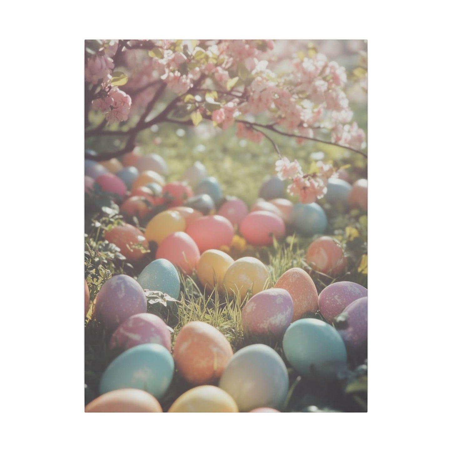 Easter Eggs Print Canvas