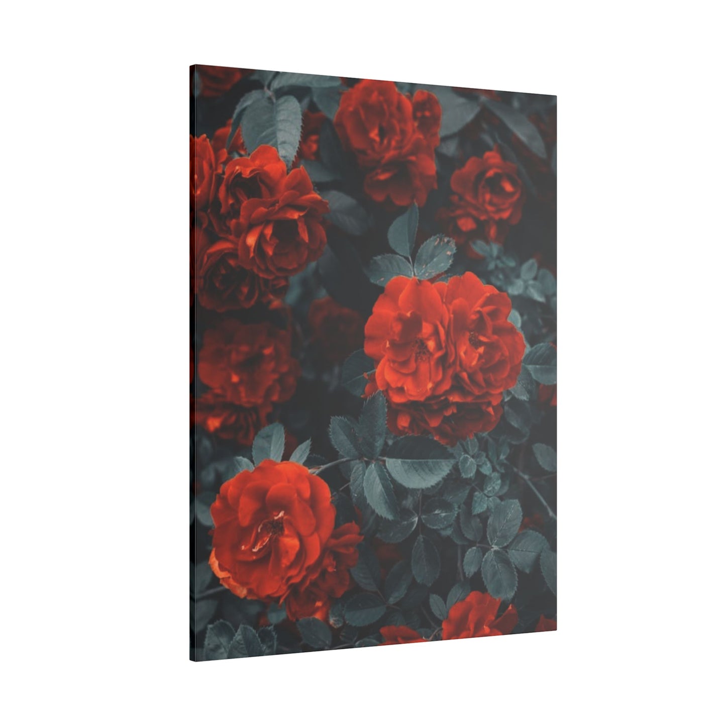 Romantic Red Roses Canvas Print - Floral Wall Art for Home Decor