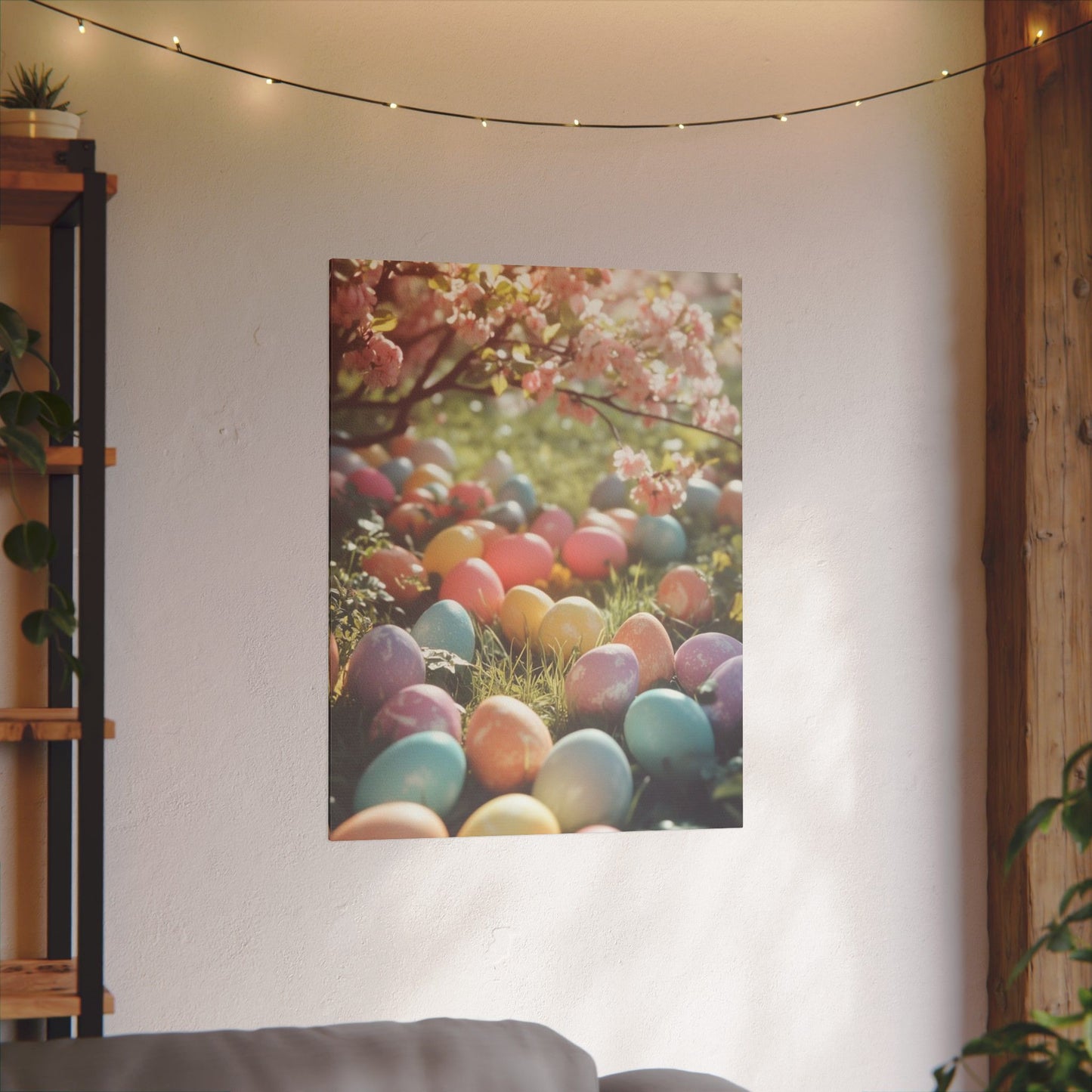 Easter Eggs Print Canvas