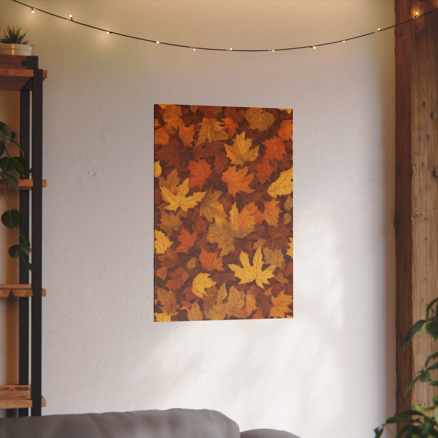 Autumn Leaves Print Canvas - Cozy Fall Decor for Home