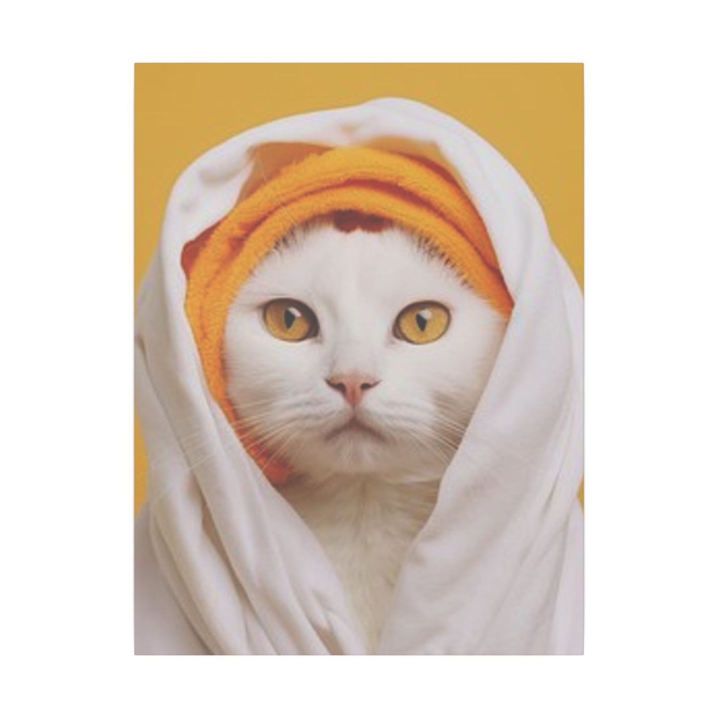 Whimsical Cat Print Canvas – Cozy Home Decor for Cat Lovers