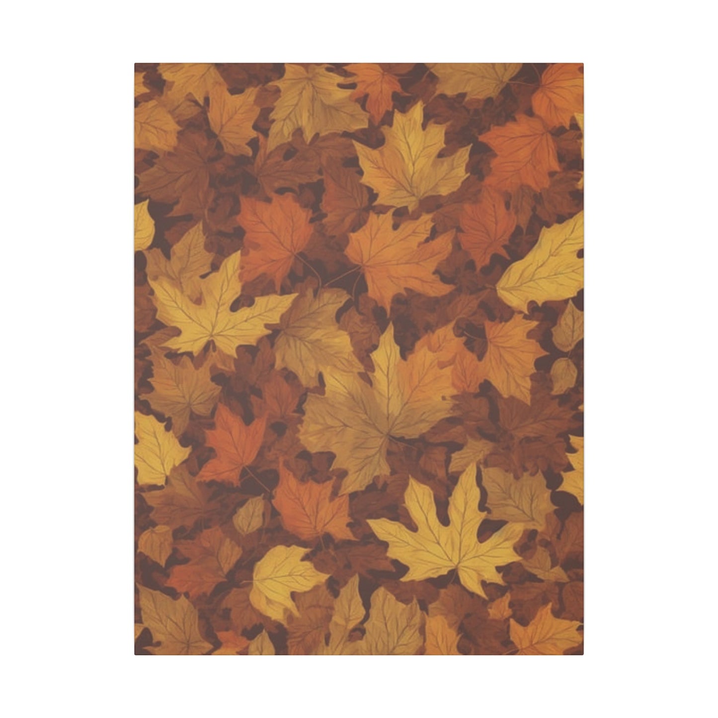 Autumn Leaves Print Canvas - Cozy Fall Decor for Home