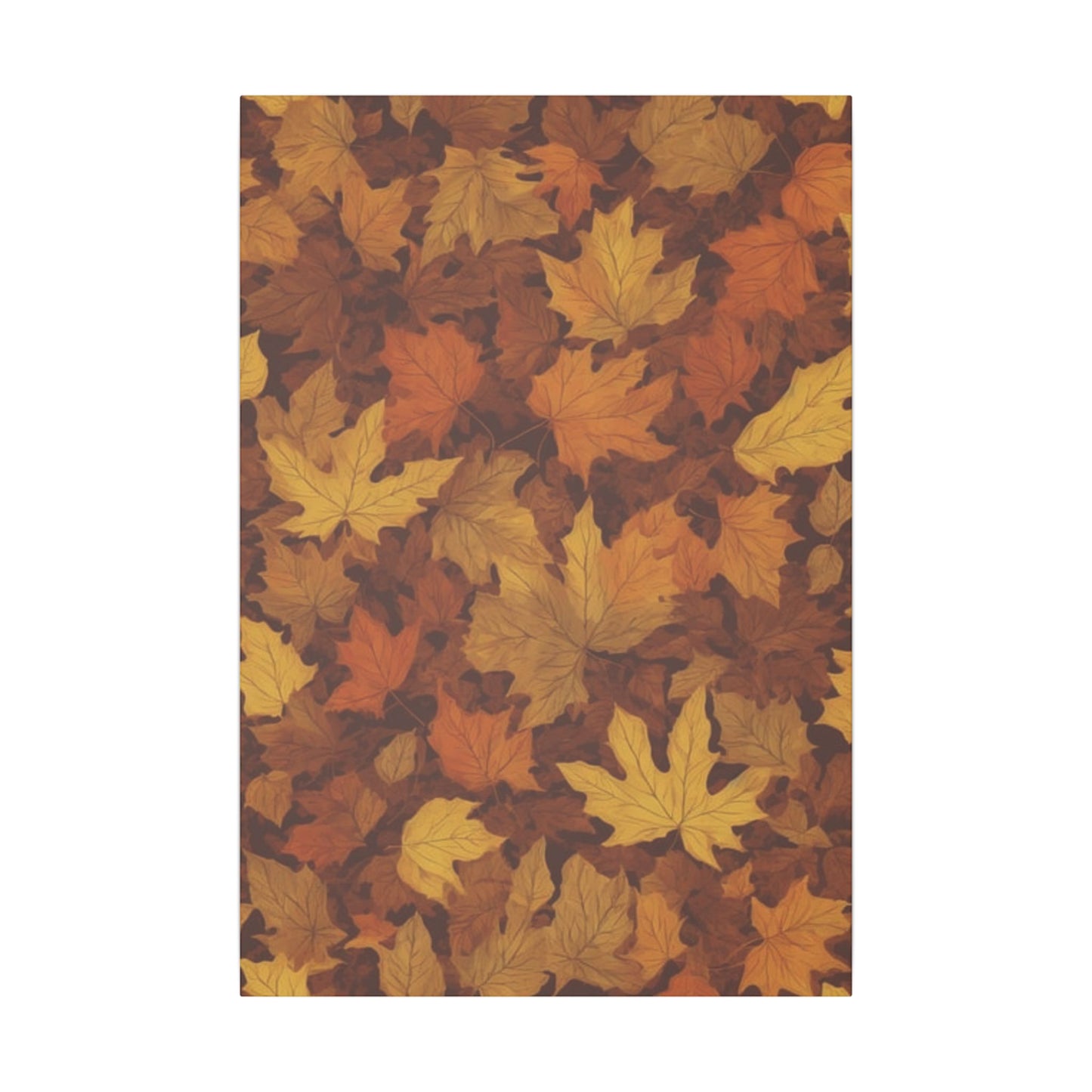 Autumn Leaves Print Canvas - Cozy Fall Decor for Home