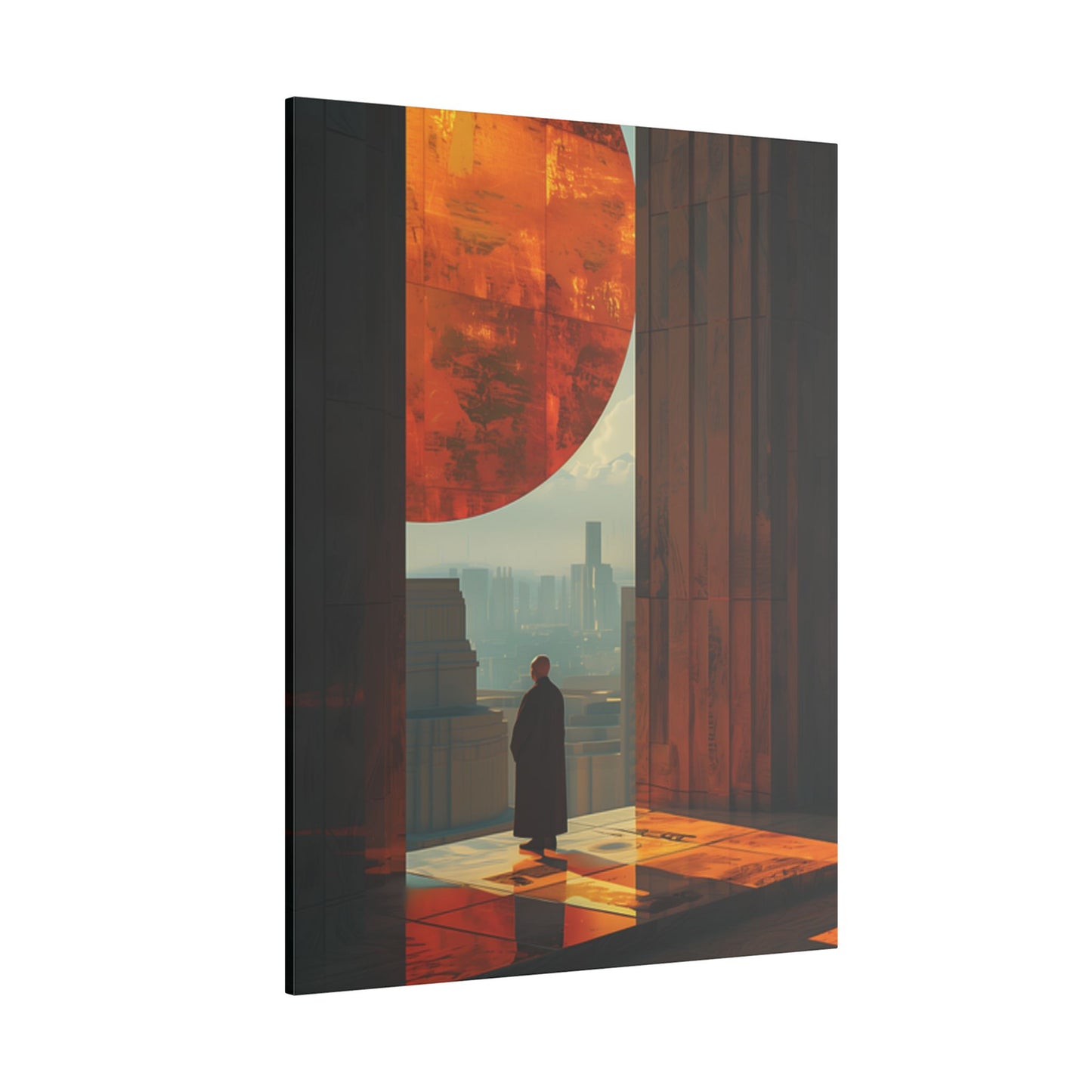 Canvas Print Serene Monk Inspiring