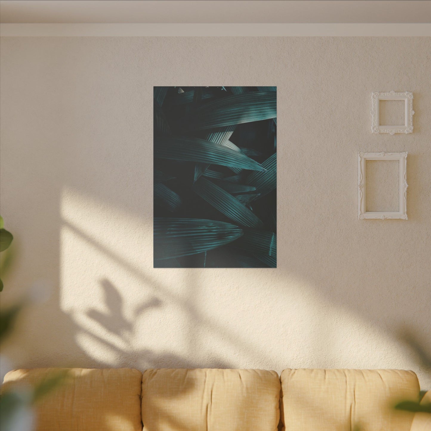 Tropical Leaf Print Canvas - Modern Wall Art Decor for Home & Office