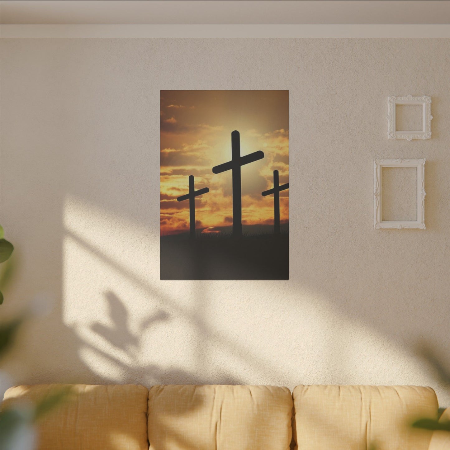 Cross Silhouette Art Print for Faith and Reflection