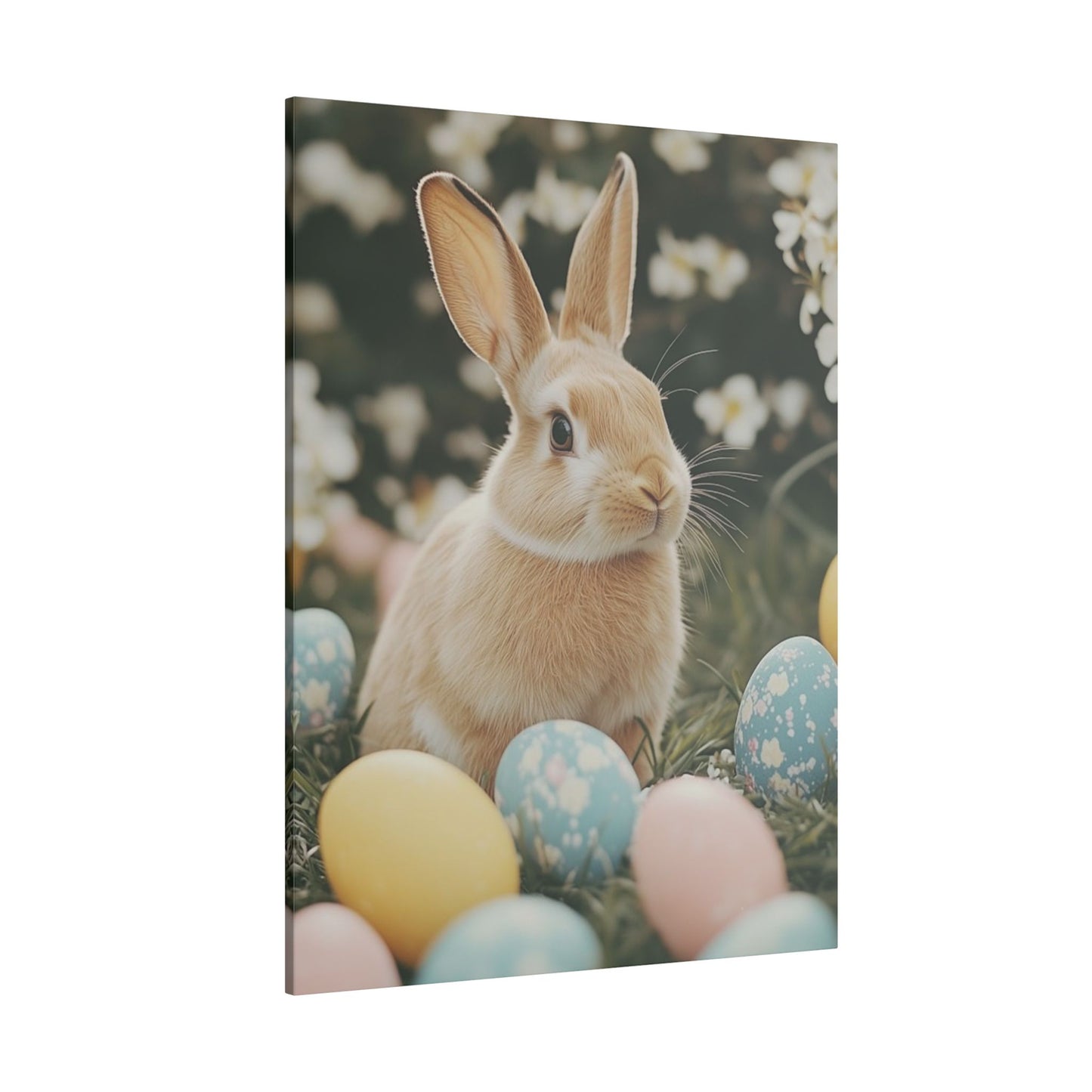 Easter Bunny Print Canvas - Cute Rabbit Art for Spring Décor