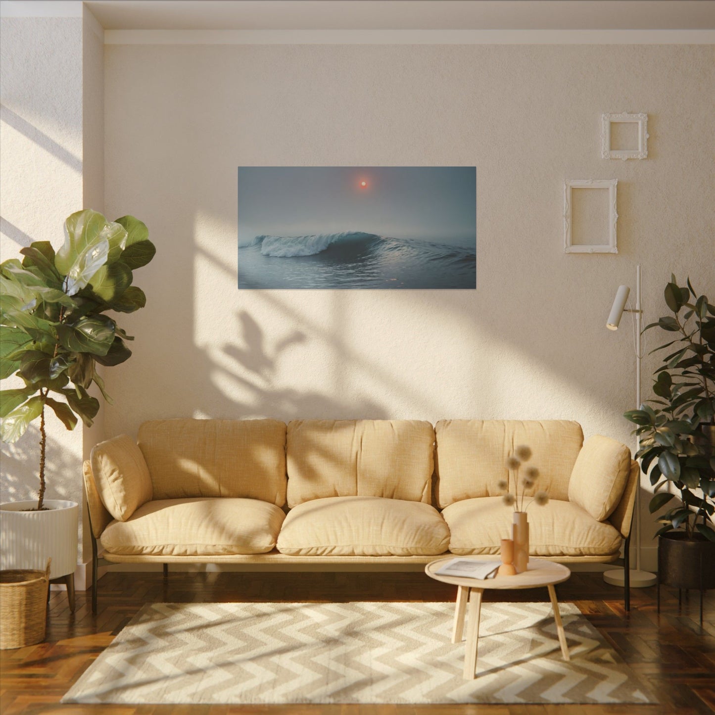 Serene Ocean Sunrise Canvas Print - Tranquil Wall Art for Beach Lovers