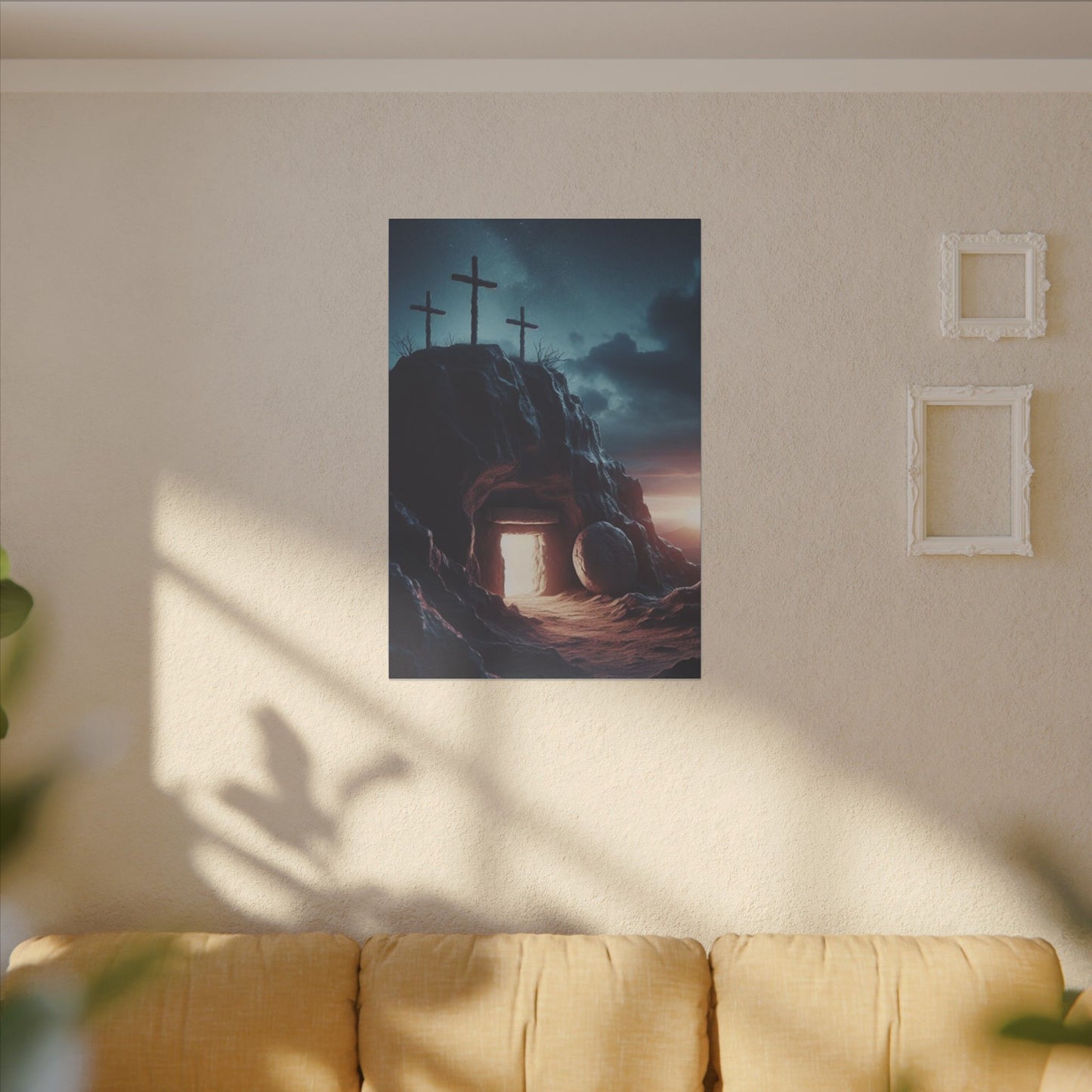 Illuminated Resurrection Art Spiritual Print Canvas