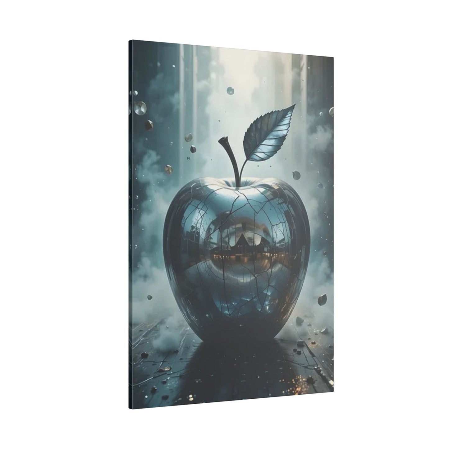 Modern Print Canvas - Shiny Apple Art for Home Decor