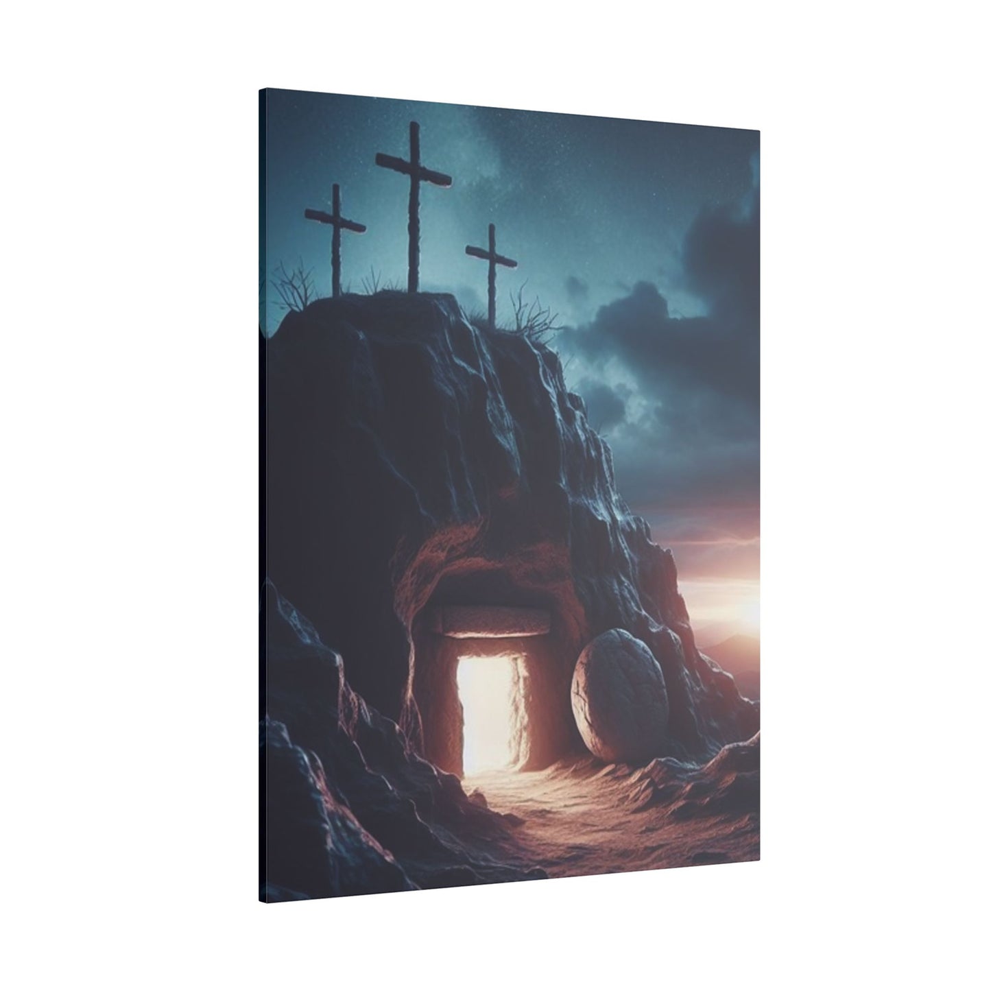 Illuminated Resurrection Art Spiritual Print Canvas