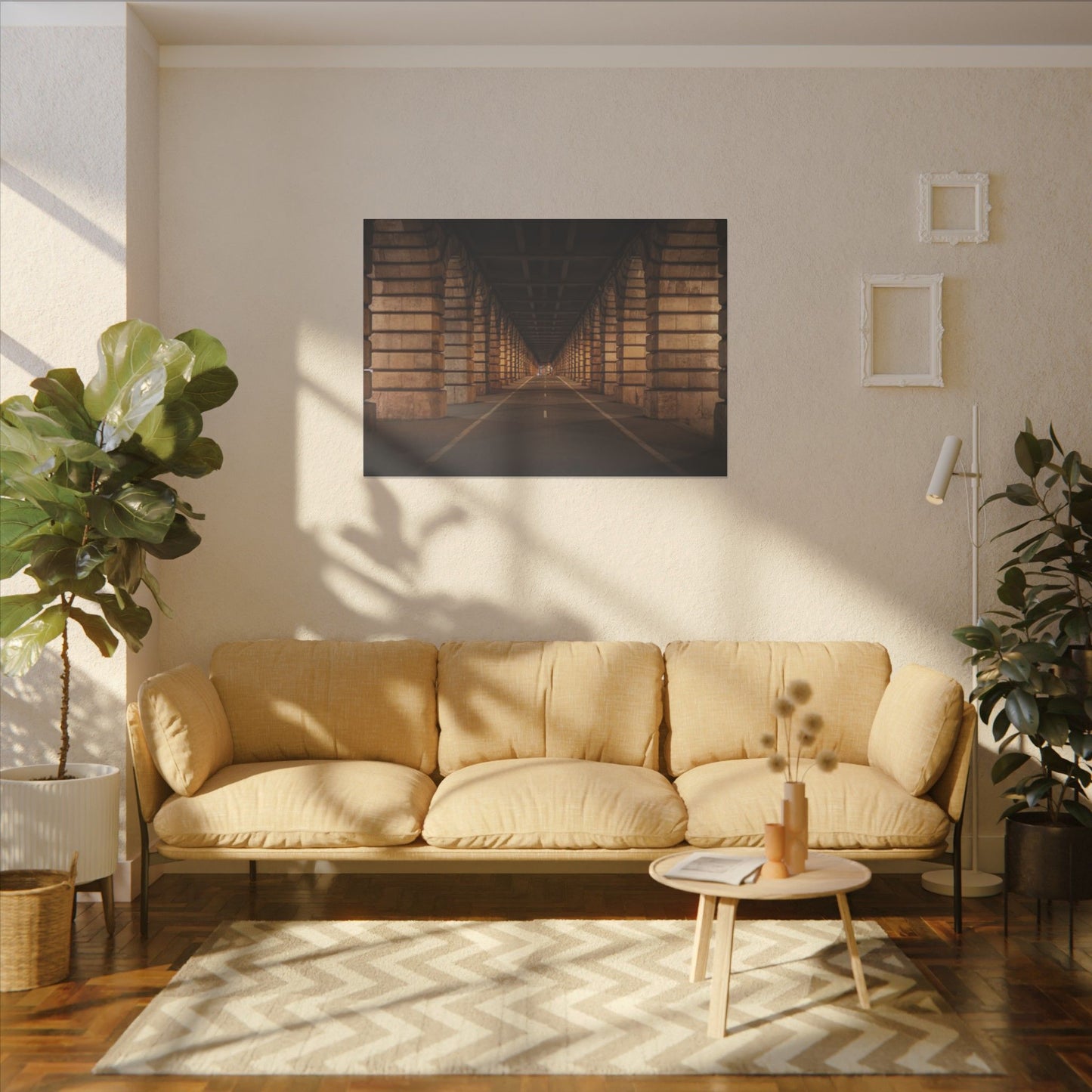 Serene Urban Archway Print Art for Modern Decor
