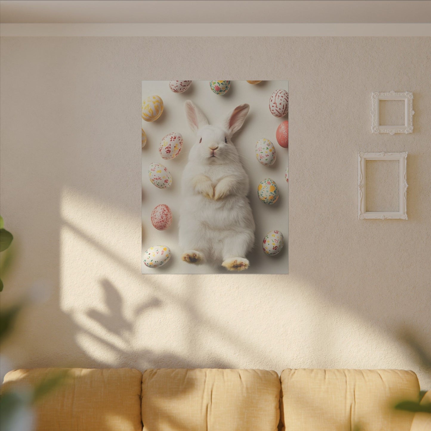 Whimsical Bunny Print Canvas - Perfect for Easter Decor