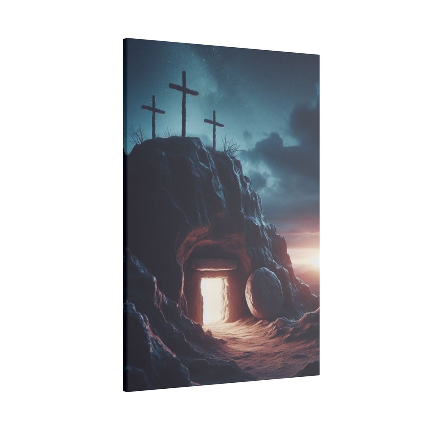 Illuminated Resurrection Art Spiritual Print Canvas