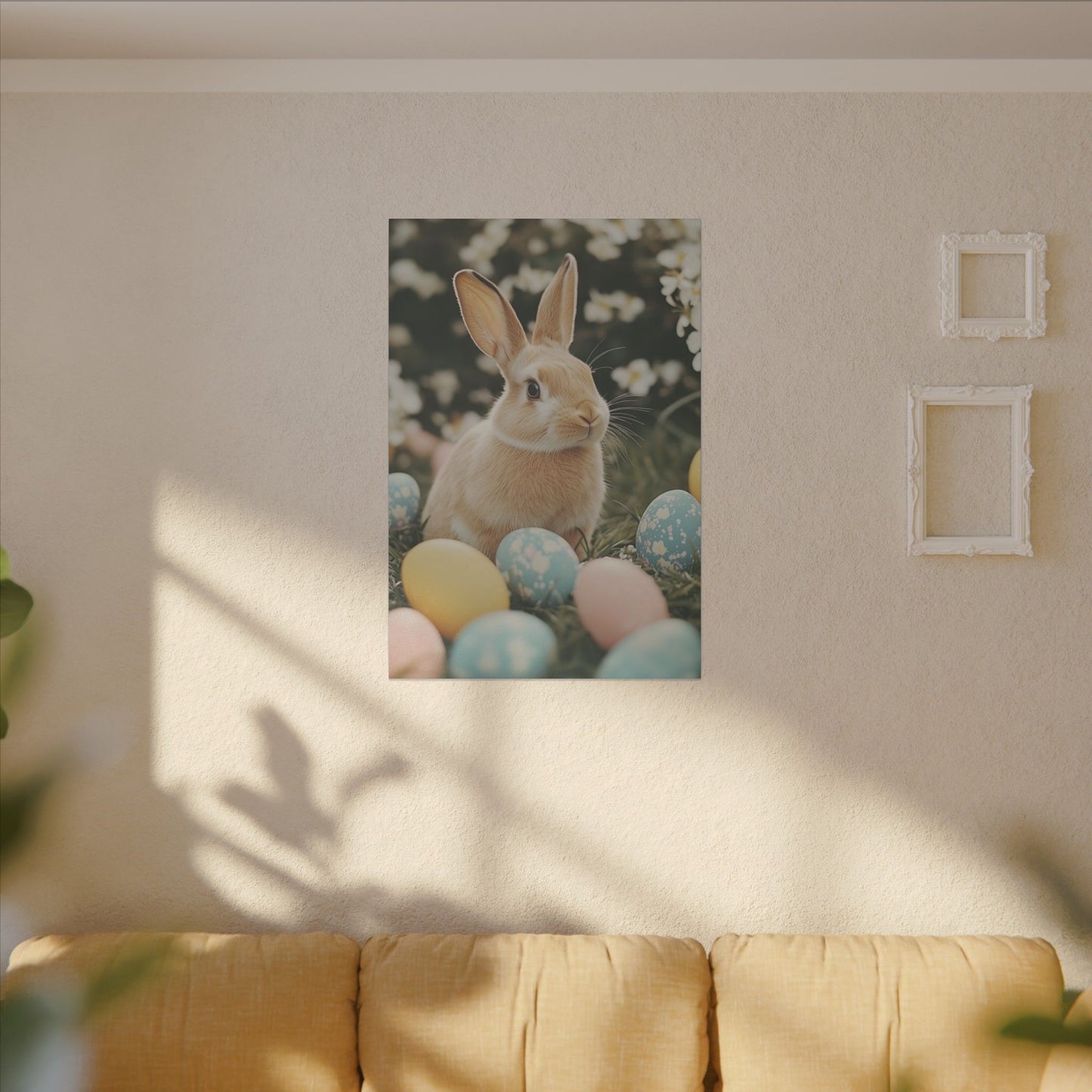 Easter Bunny Print Canvas - Cute Rabbit Art for Spring Décor