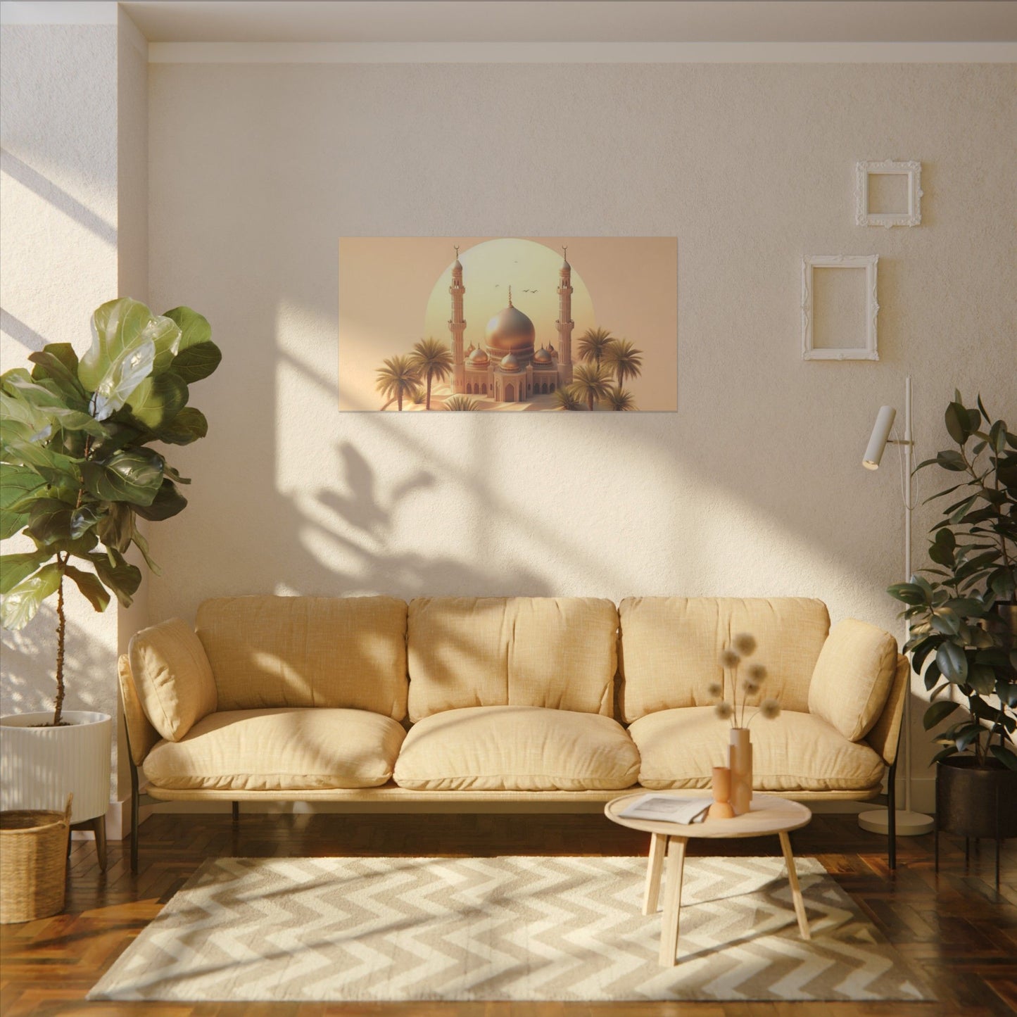 Serene Mosque Print Canvas Art - Elegant Wall Décor