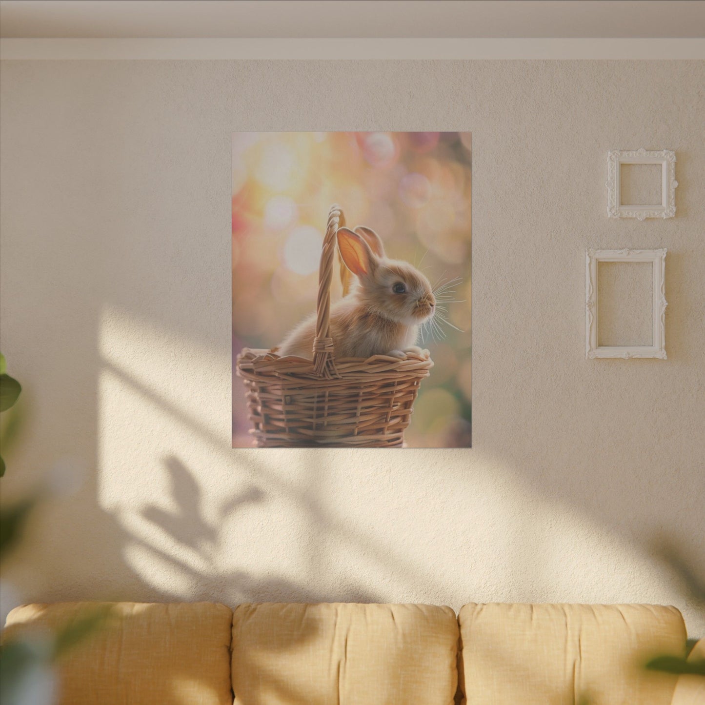 Adorable Bunny Print Canvas - Perfect for Easter Décor