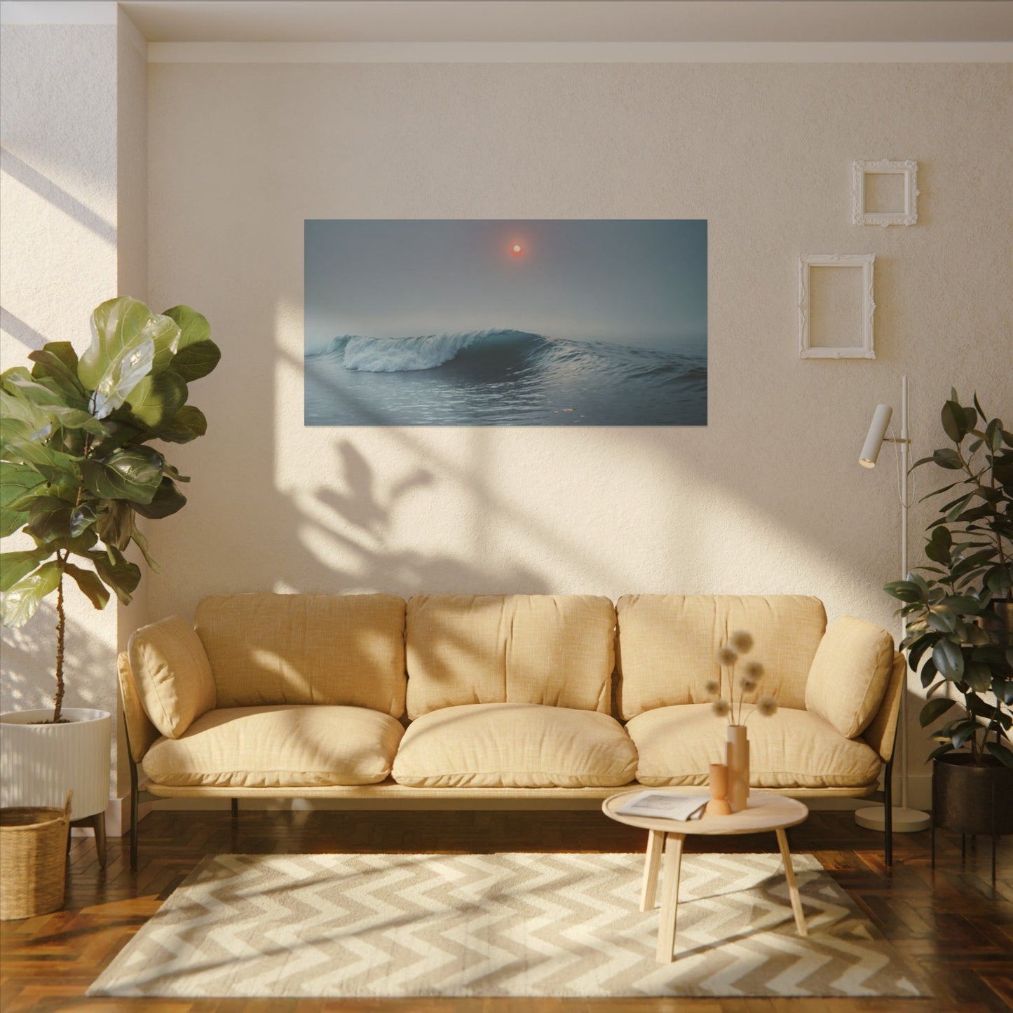 Serene Ocean Sunrise Canvas Print - Tranquil Wall Art for Beach Lovers
