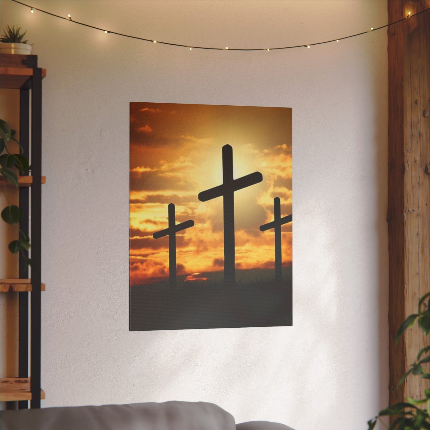 Cross Silhouette Art Print for Faith and Reflection