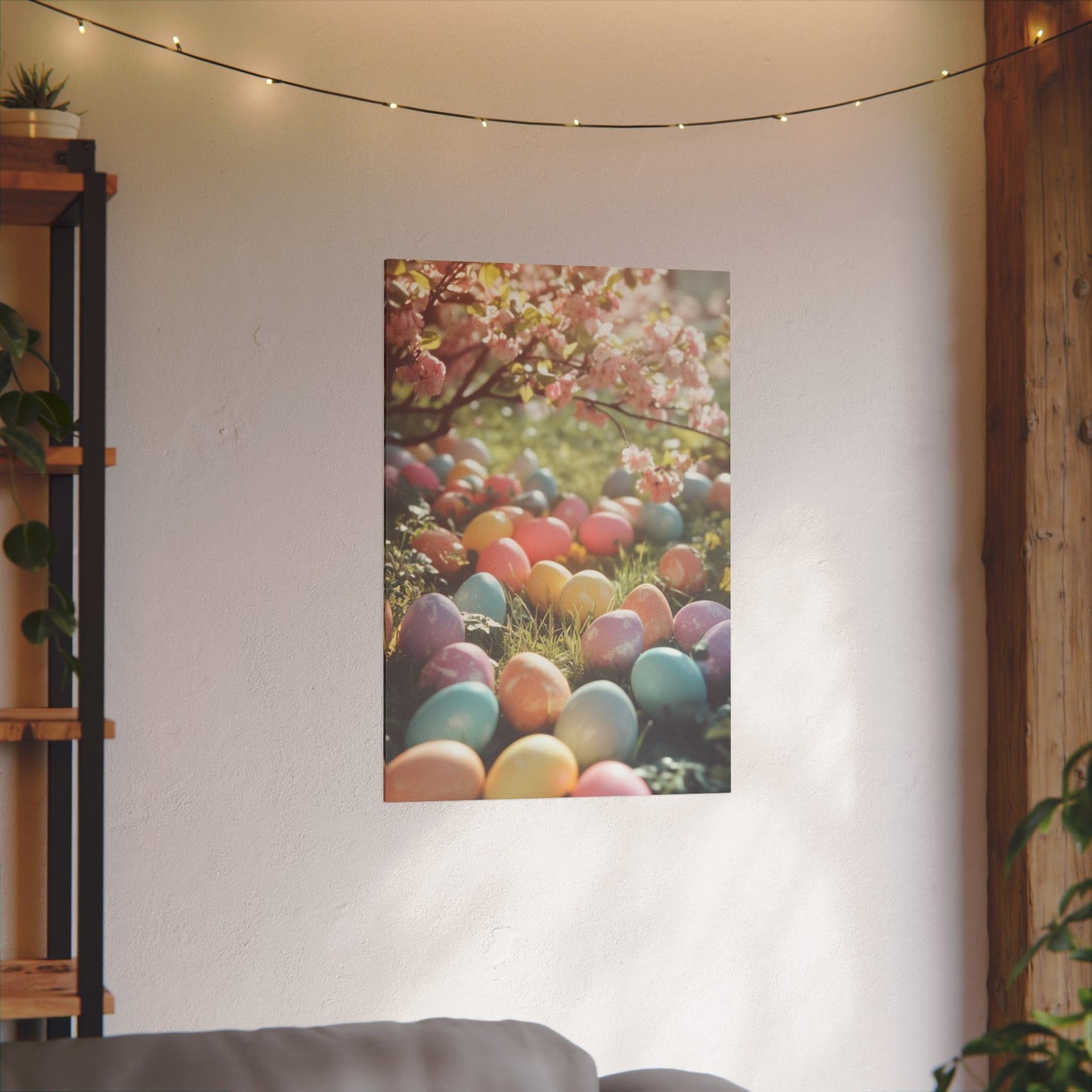 Easter Eggs Print Canvas