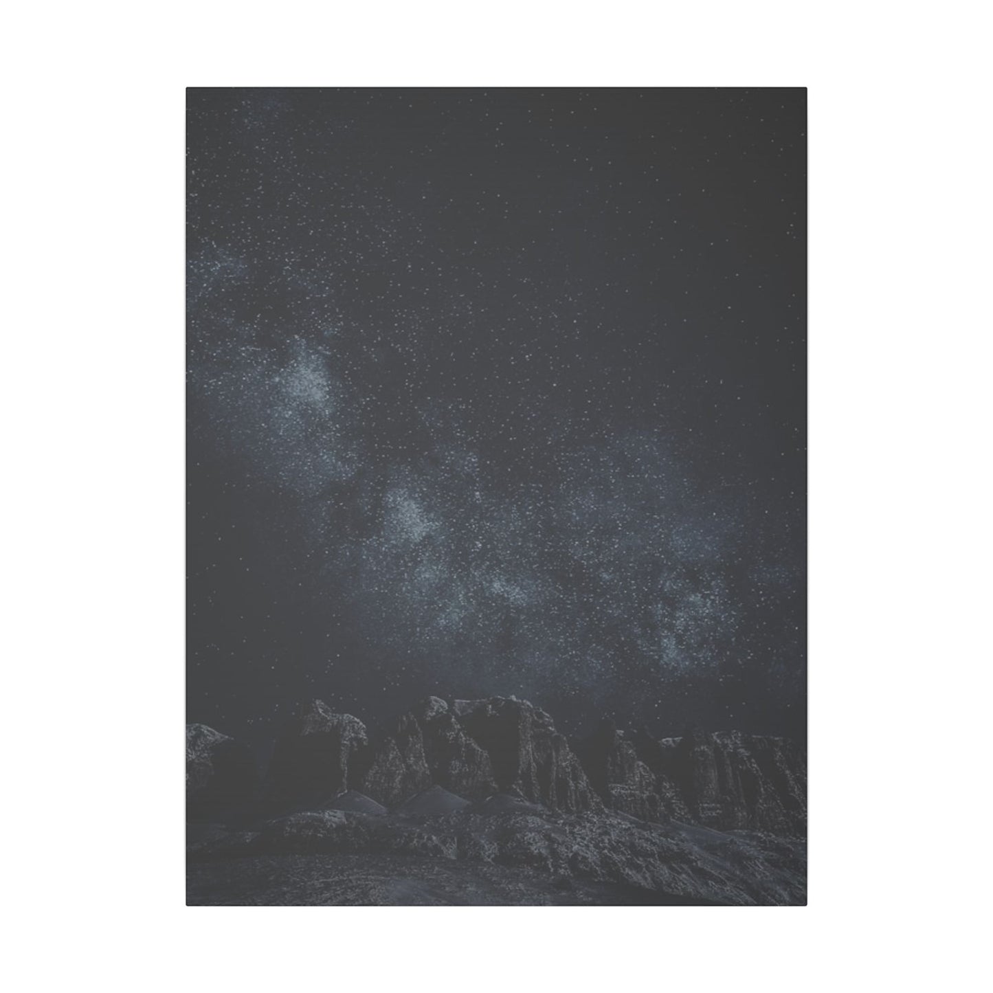 Starry Night Print Canvas - Celestial Wall Art for Dreamers