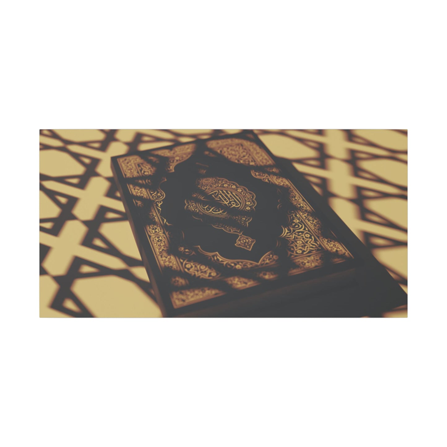Elegant Islamic Print Canvas - Quran Shadow Design for Home Decor