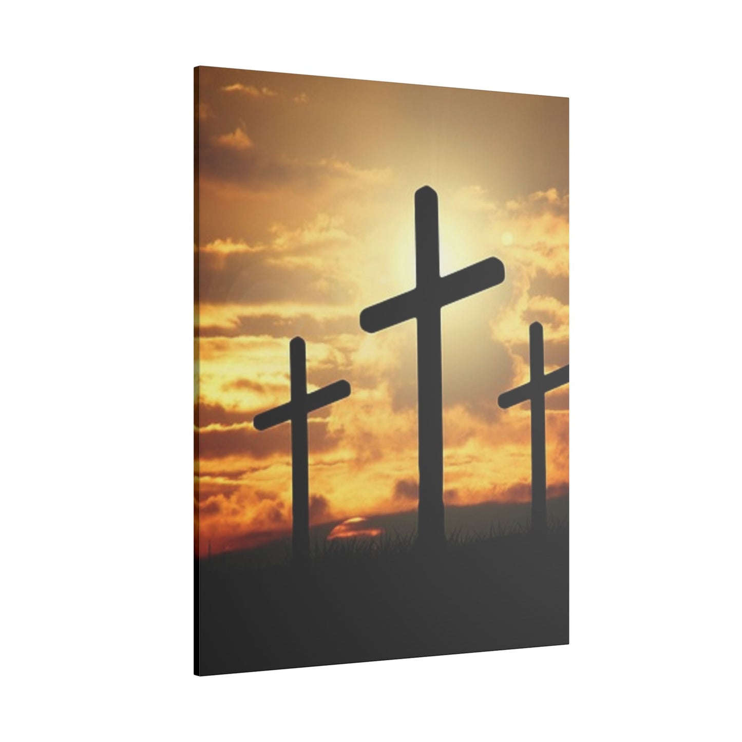 Cross Silhouette Art Print for Faith and Reflection