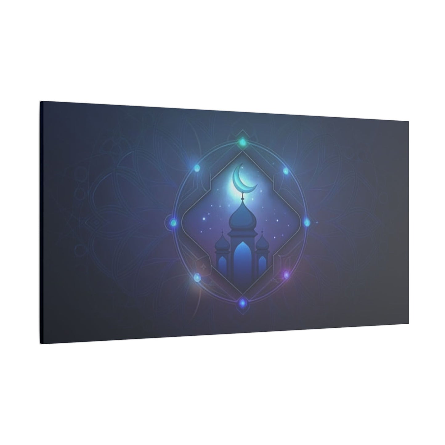 Mystical Mosque Print Canvas - Lunar Design Wall Art