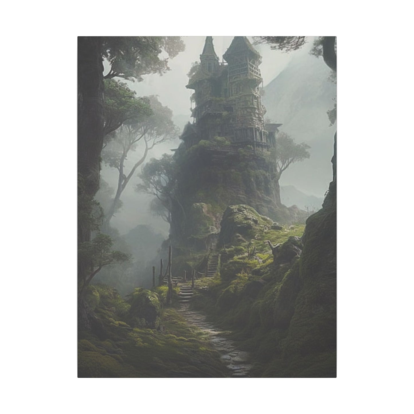 Mystical Forest Print Canvas - Enchanting Landscape Art