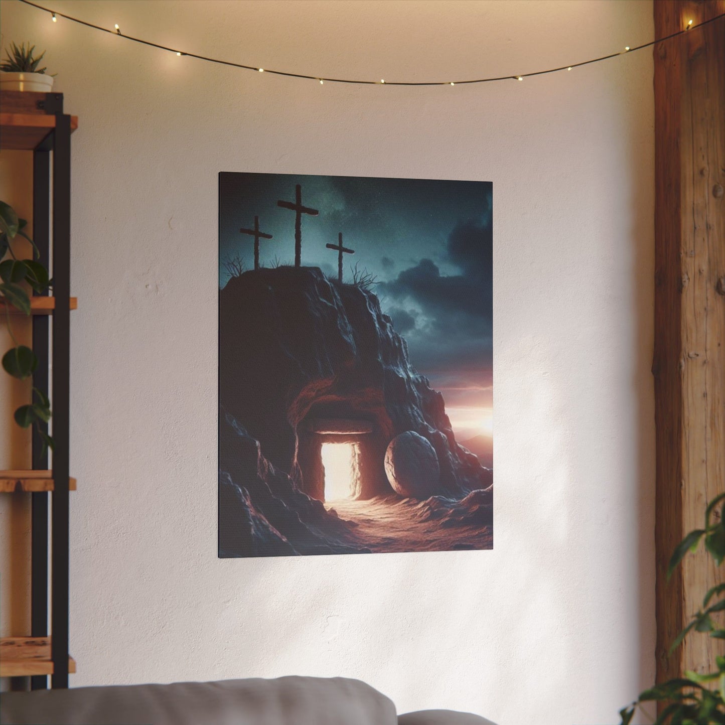Illuminated Resurrection Art Spiritual Print Canvas