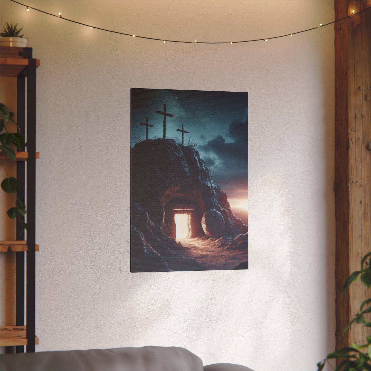 Illuminated Resurrection Art Spiritual Print Canvas