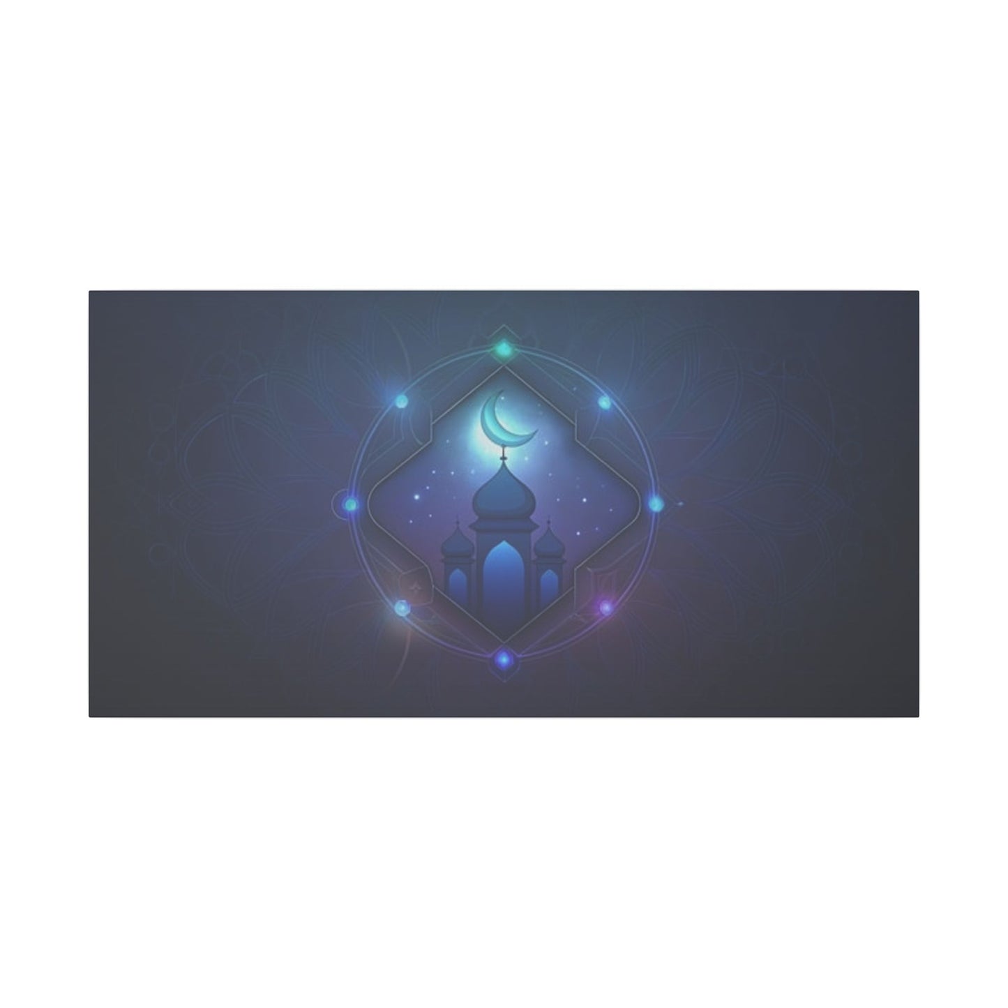 Mystical Mosque Print Canvas - Lunar Design Wall Art