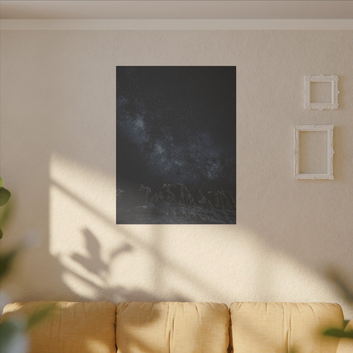 Starry Night Print Canvas - Celestial Wall Art for Dreamers