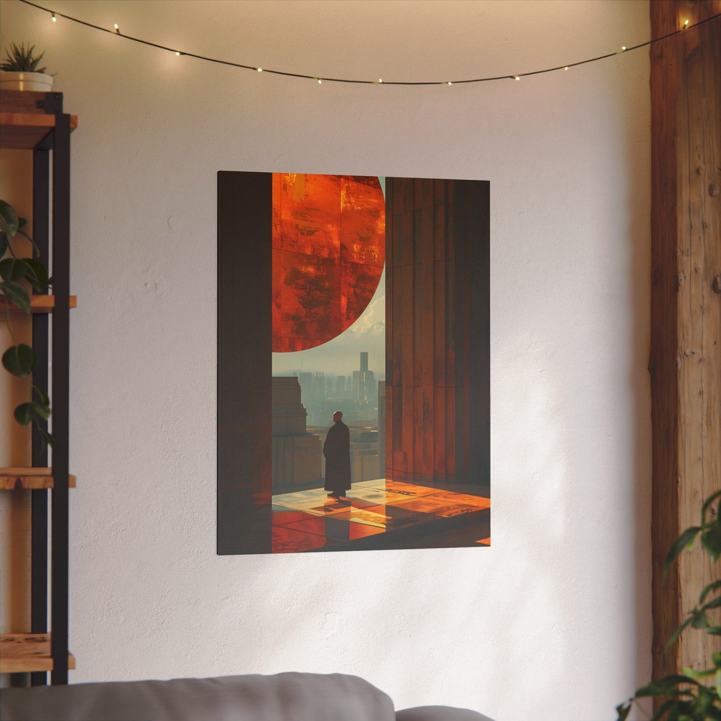 Canvas Print Serene Monk Inspiring