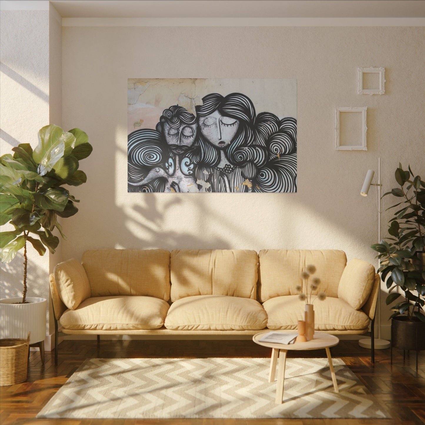 Romantic Print Canvas - Couples Art for Home Decor