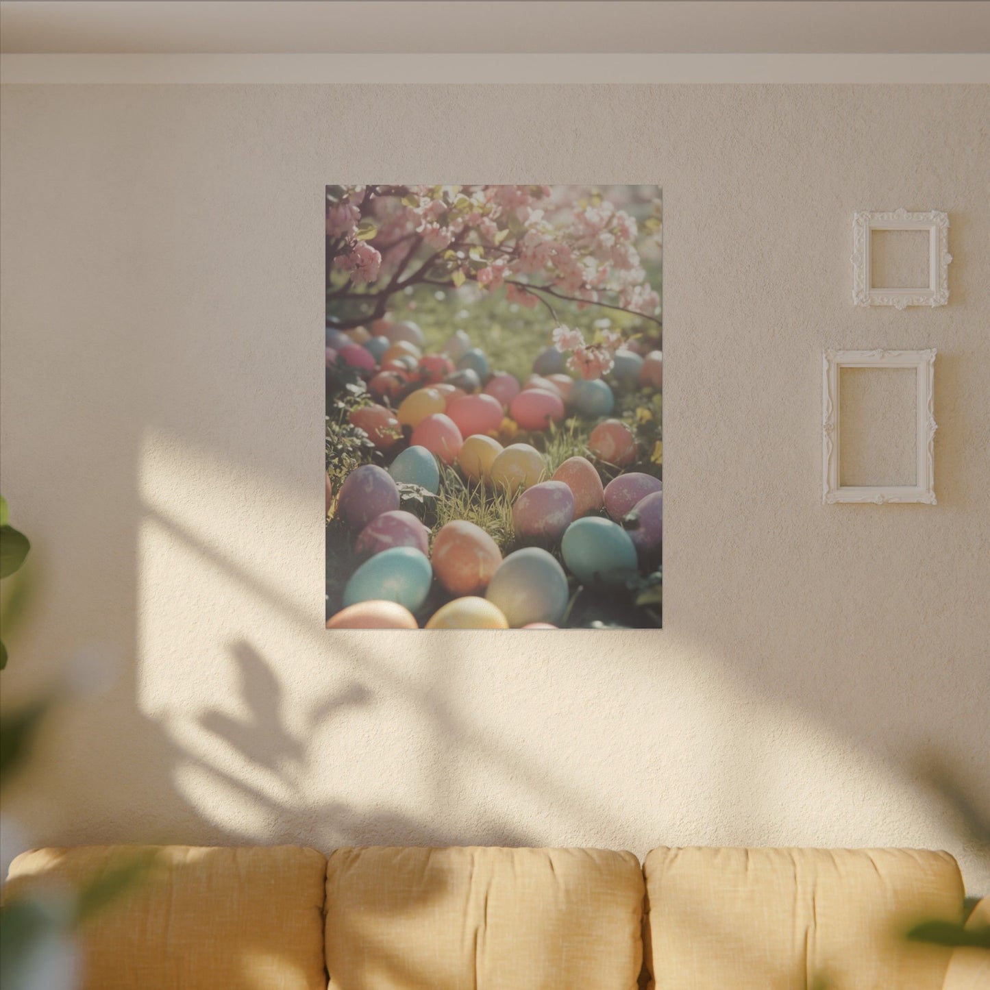 Easter Eggs Print Canvas