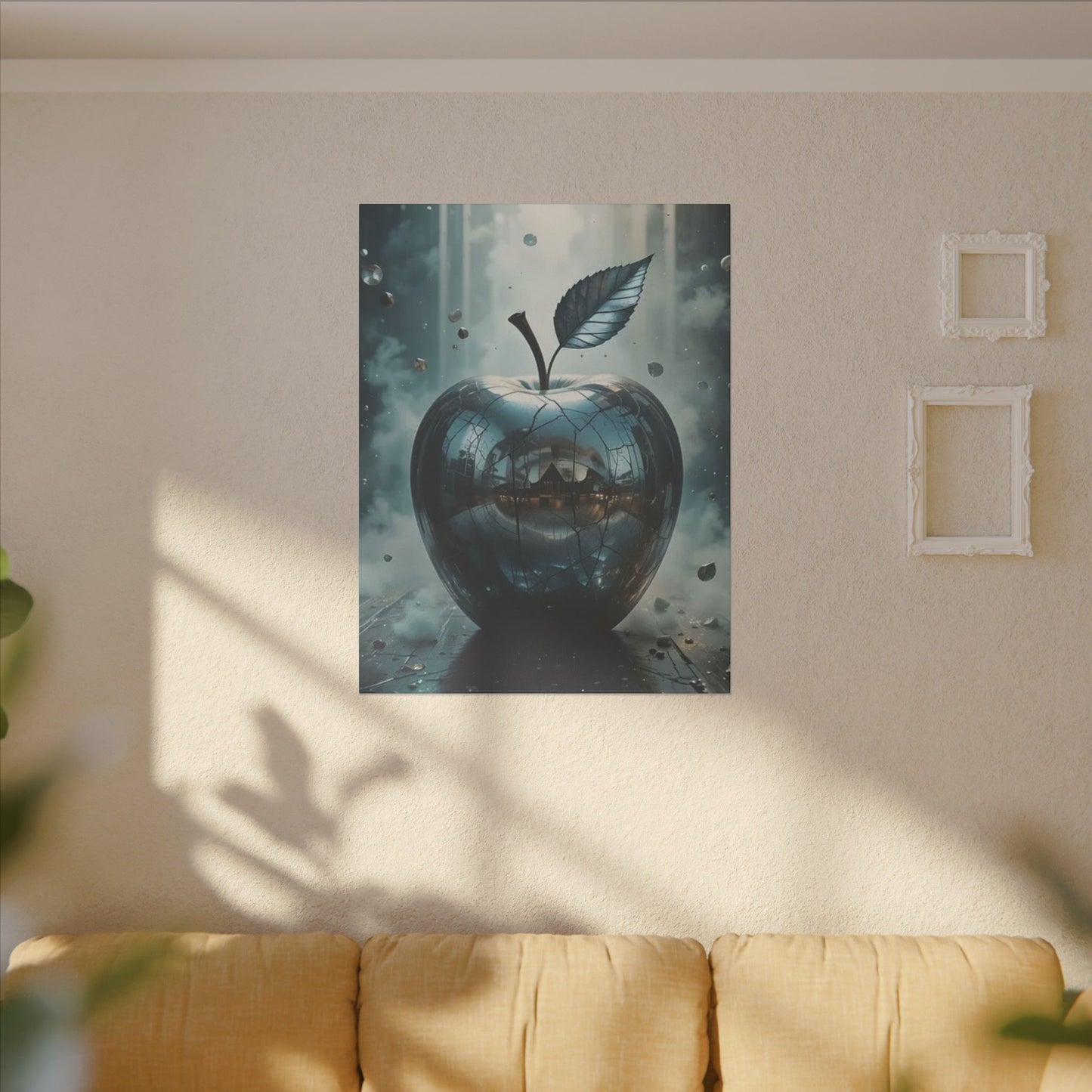 Modern Print Canvas - Shiny Apple Art for Home Decor