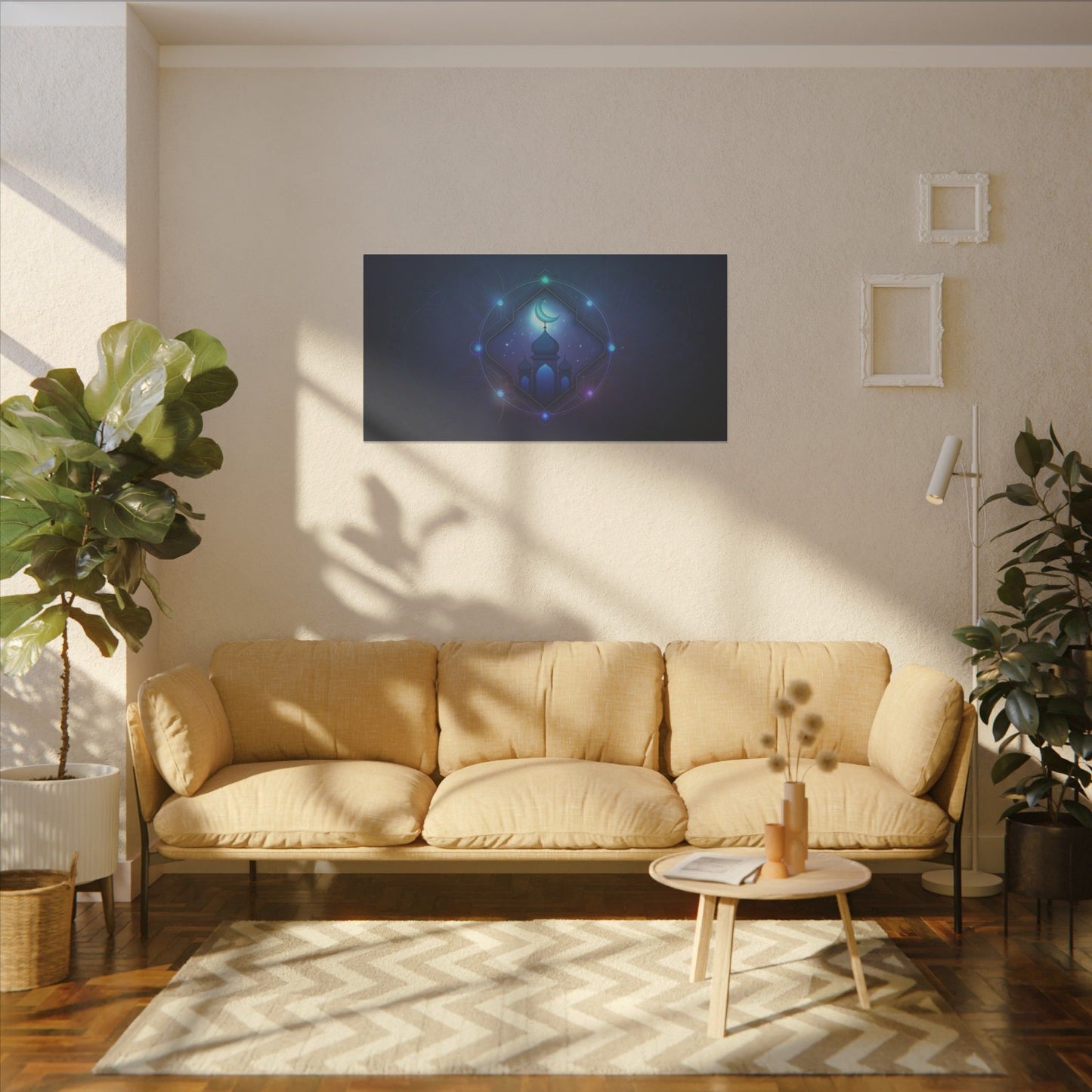 Mystical Mosque Print Canvas - Lunar Design Wall Art