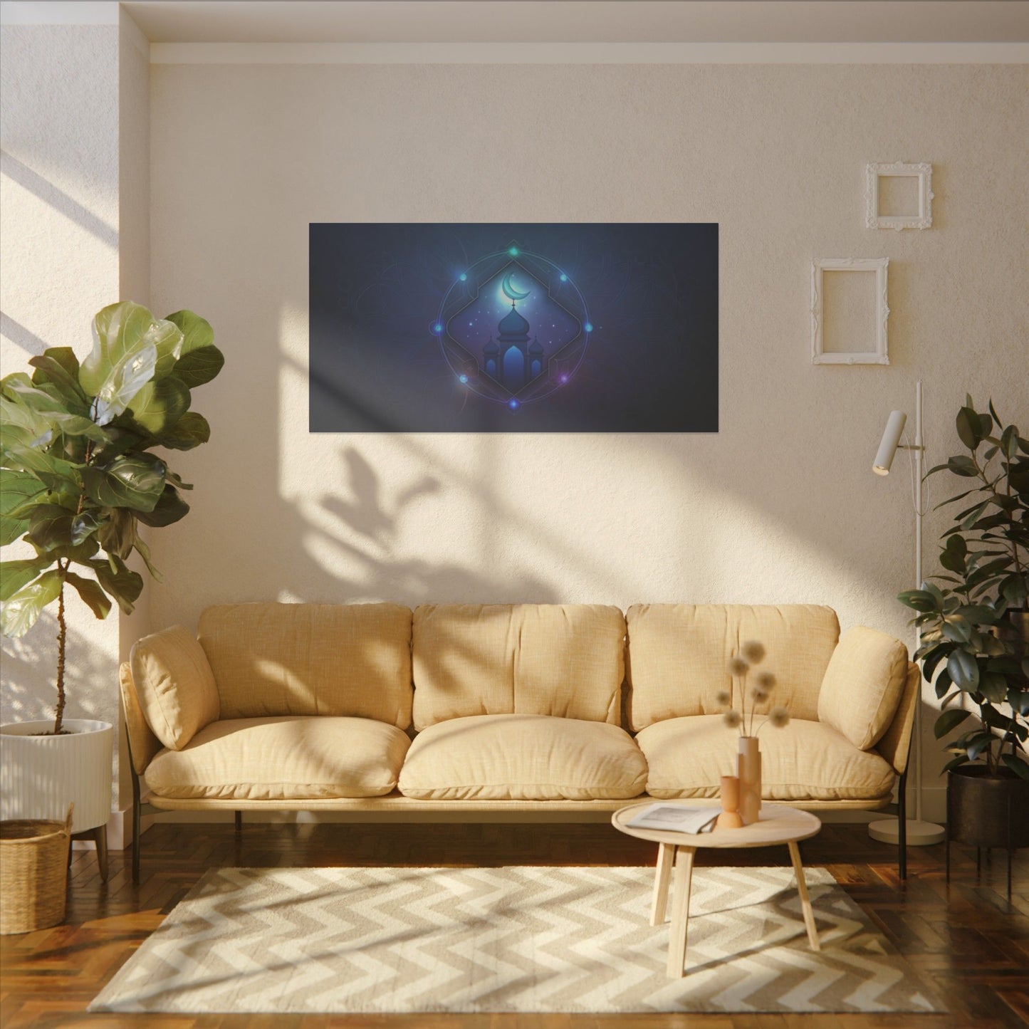Mystical Mosque Print Canvas - Lunar Design Wall Art