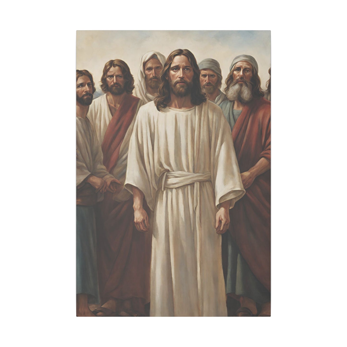Religious Print Canvas - Jesus and Apostles Art