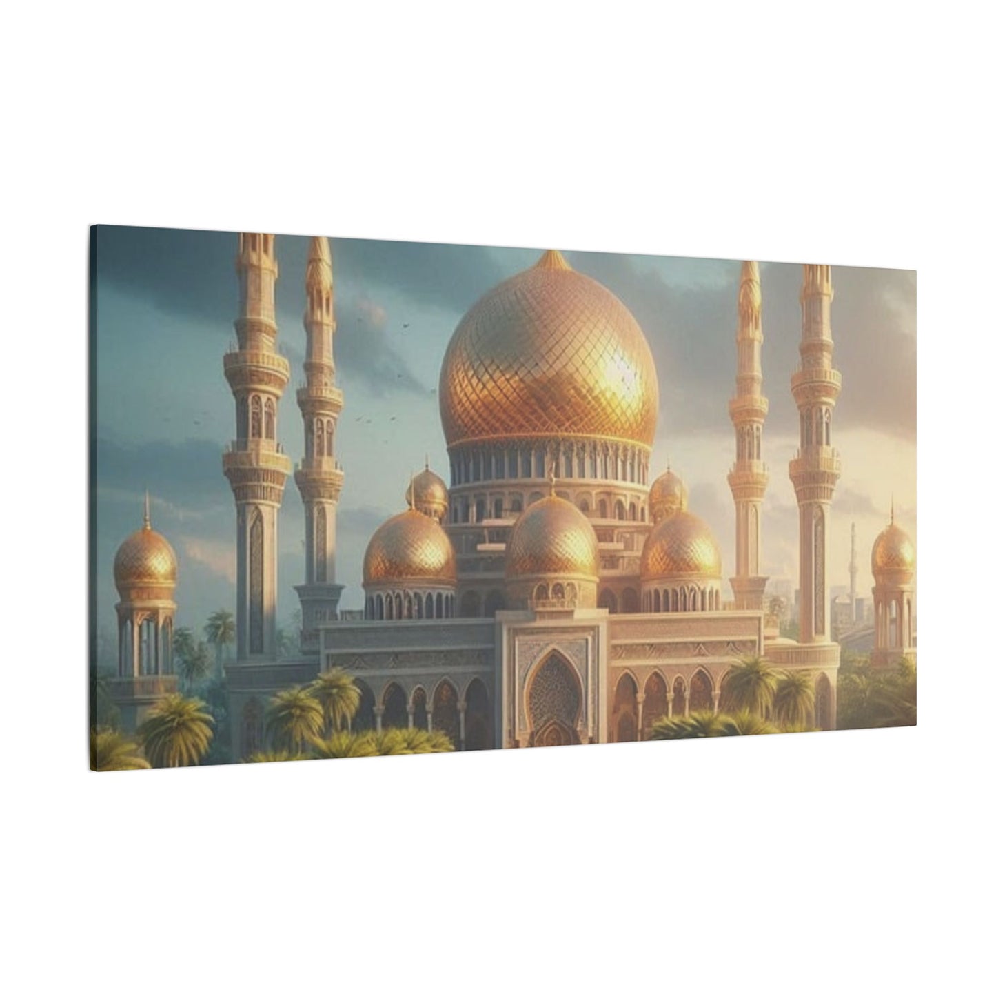 Golden Dome Canvas Print - Majestic Architectural Art