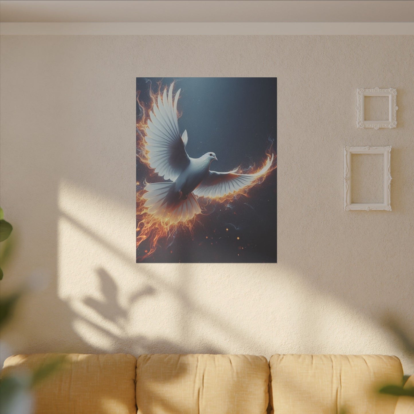 Flying Dove Canvas Art Print - Inspiring Wall Decor