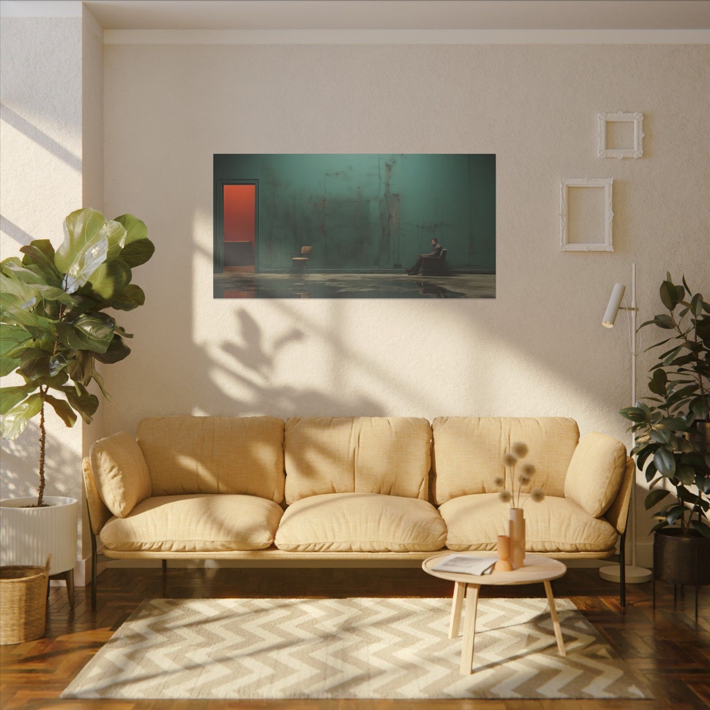 Serene Stillness Print Canvas - Modern Minimalist Wall Art for Home Decor