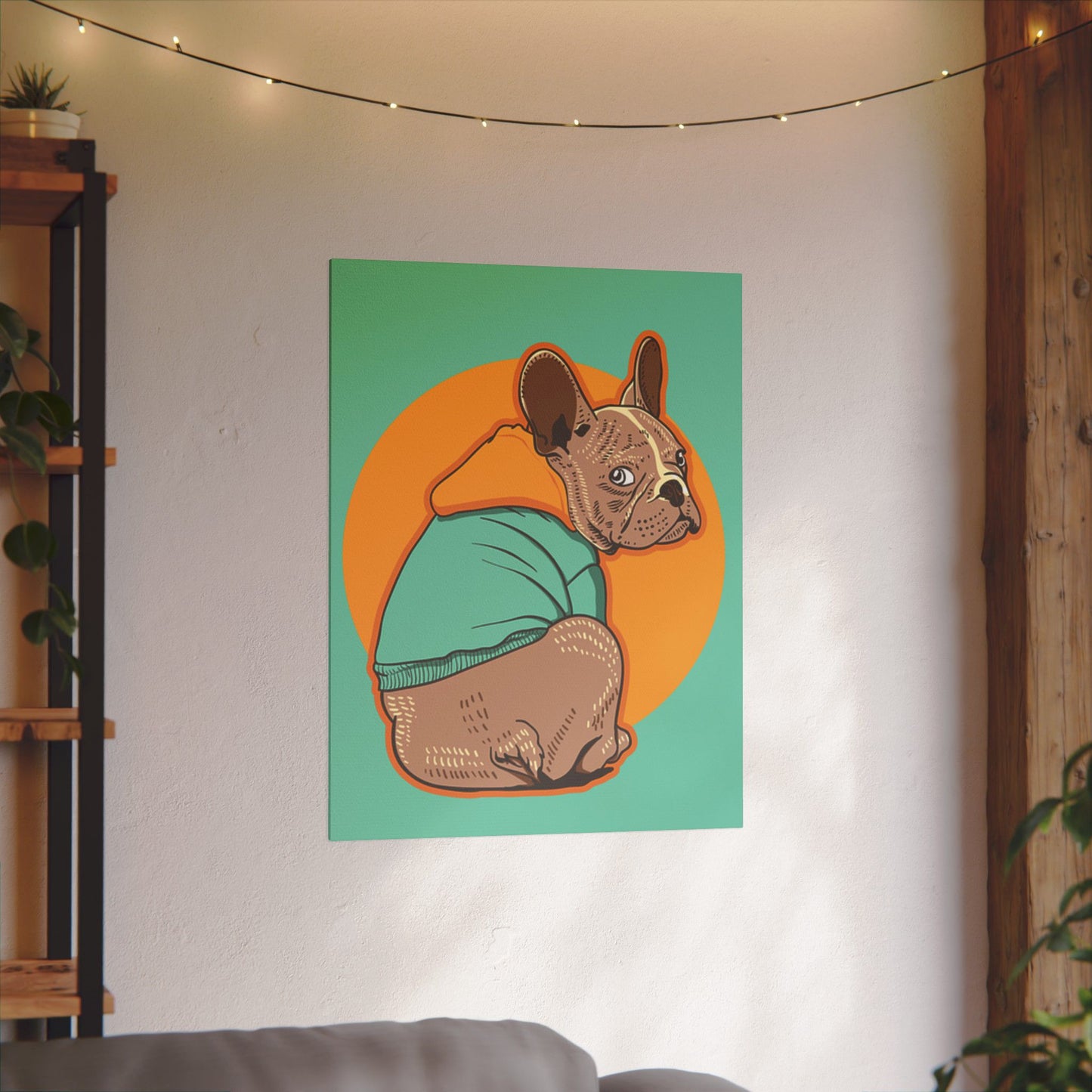 French Bulldog Print Canvas - Fun & Colorful Pet Art for Dog Lovers