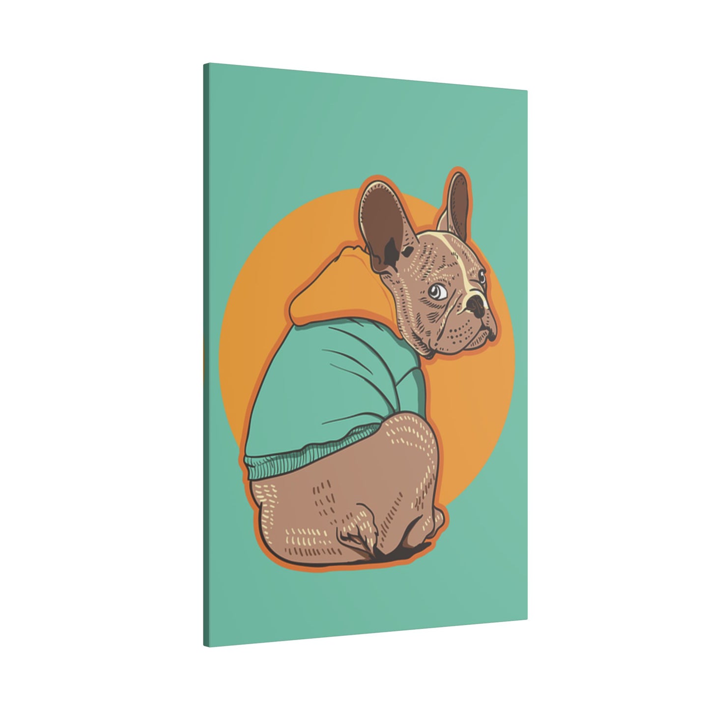French Bulldog Print Canvas - Fun & Colorful Pet Art for Dog Lovers